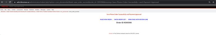 4. Message- "Save Phone Order Successfully and Payment Approved".jpg