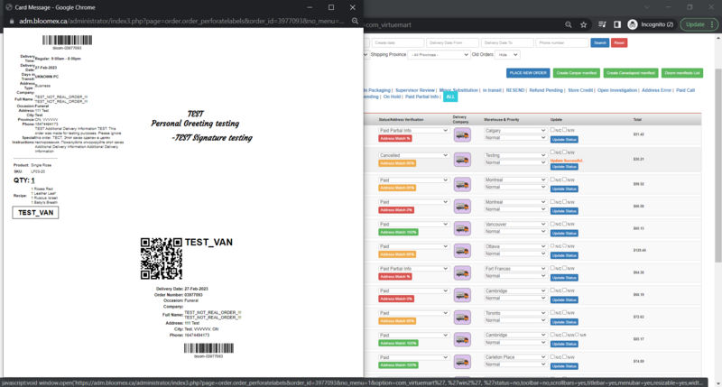 3. "NEW FORM" window with information about the order and QR-code is opened.png