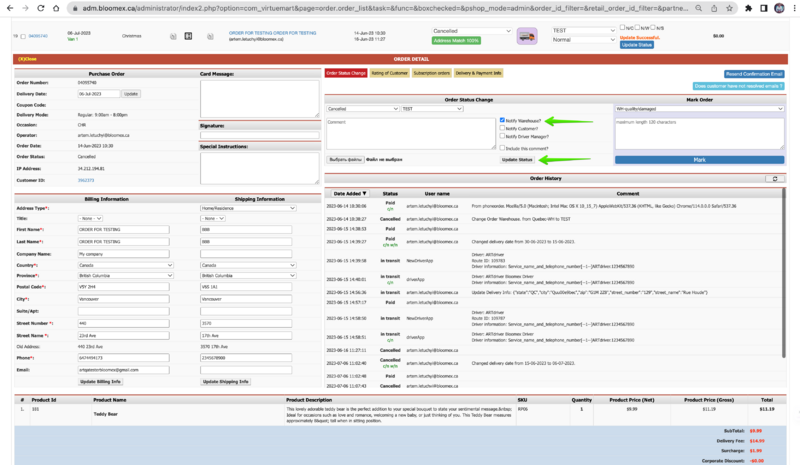 The checkbox is selected and status is updated.png