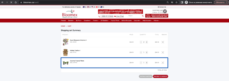 Proceed order from cart to continue shopping and add product.png