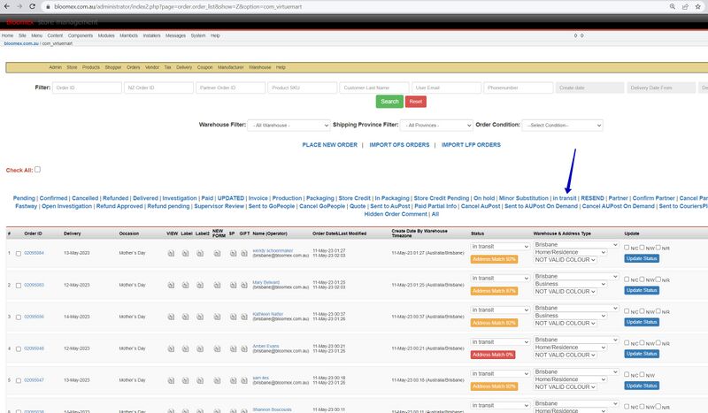 Highlighting the chosen status in Aus and USA admin websites.jpg